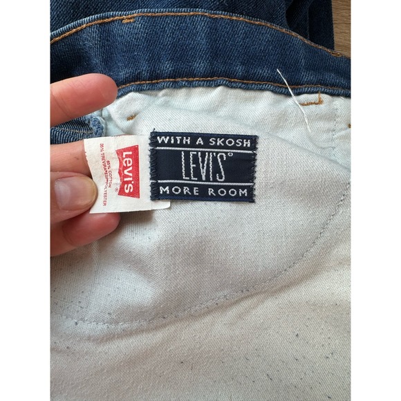 1988 Vintage Levis Blue Tab Jeans High Waisted Bootcut 36X30 Women's Size 14 - Picture 7 of 9